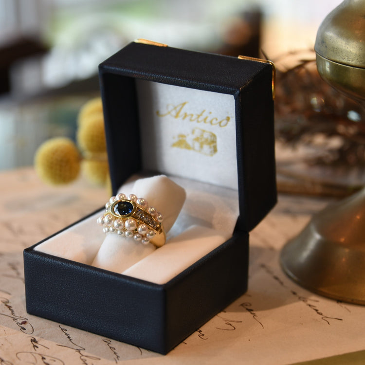 MIKIMOTO  サファイア パールリング