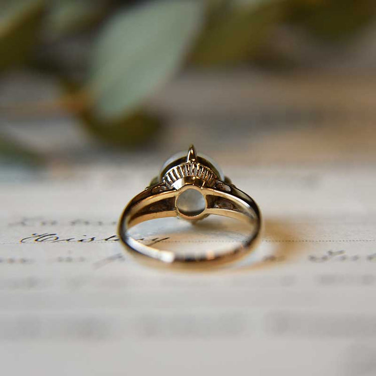 ムーンストーン ヴィンテージリング