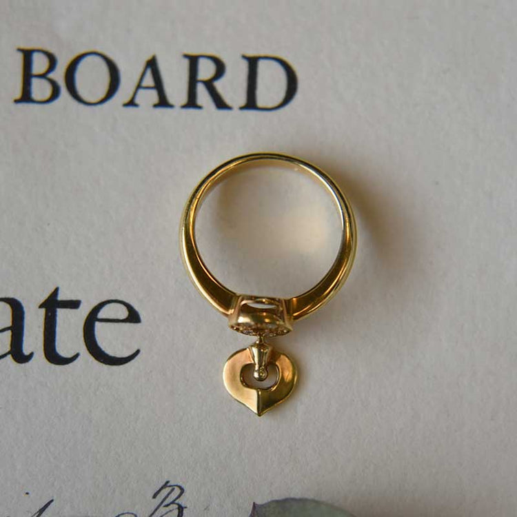 MIKIMOTO キーホールデザインリング