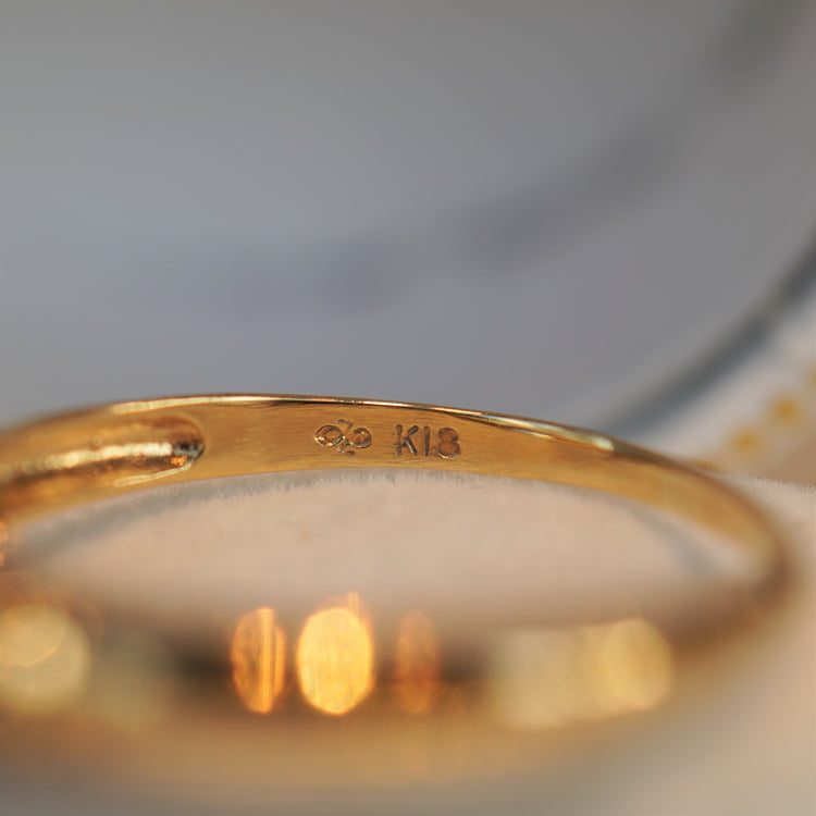 可愛らしい アクアマリンリング