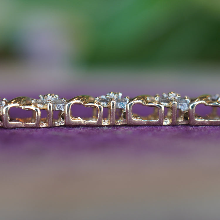 ダイヤモンド デザインブレスレット