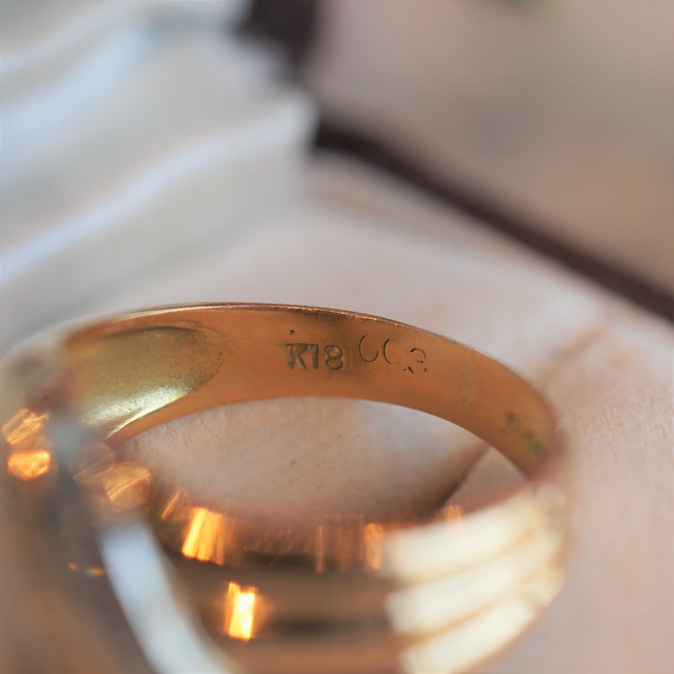 シンプルな ダイヤモンドコンビリング