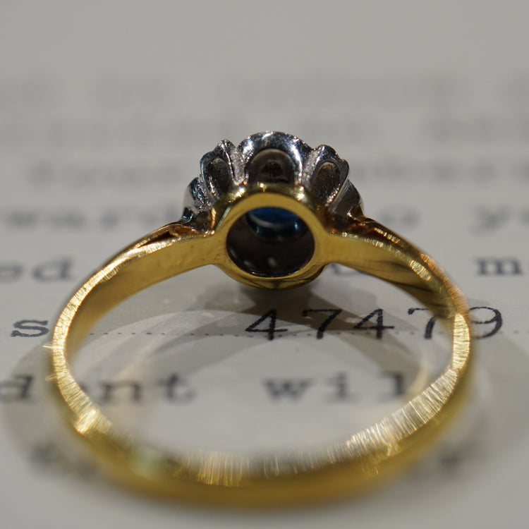 サファイア ヴィンテージリング from UK