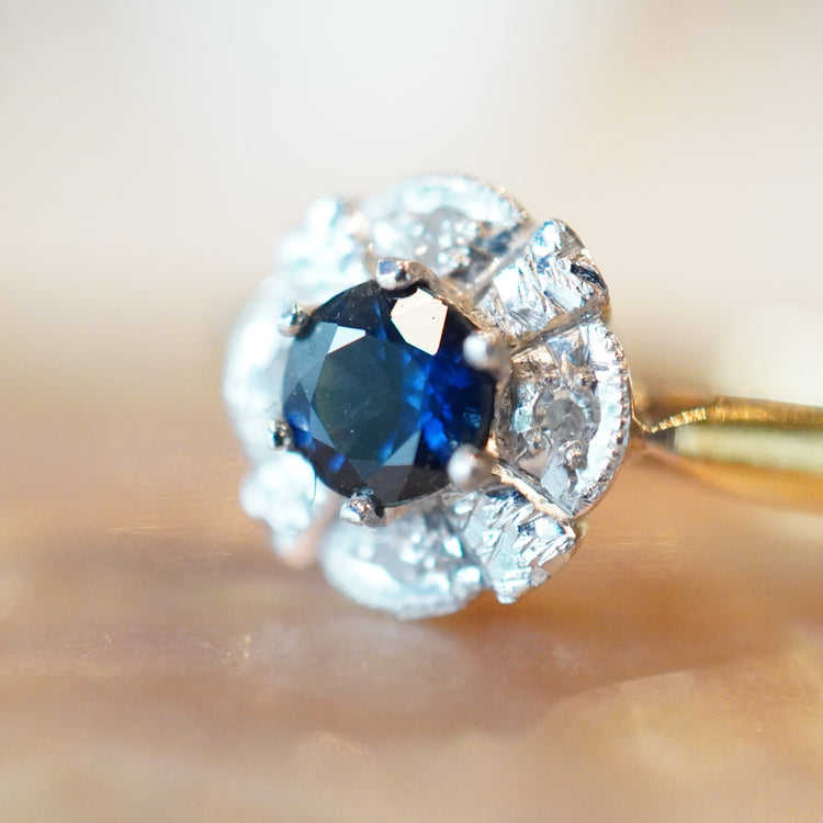 サファイア ヴィンテージリング from UK