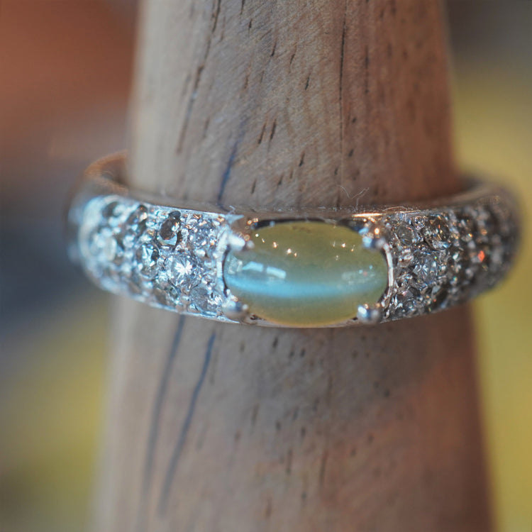 クリソベリル キャッツアイ リング(STAR JEWELRY)