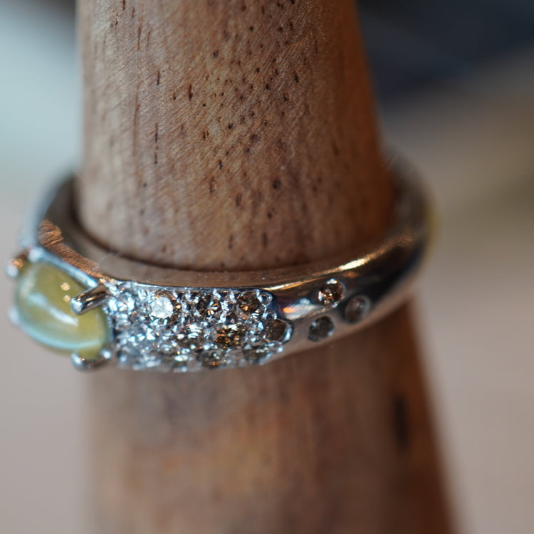 クリソベリル キャッツアイ リング(STAR JEWELRY)