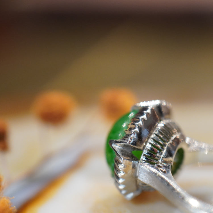 ヴィンテージ ヒスイリング PT850