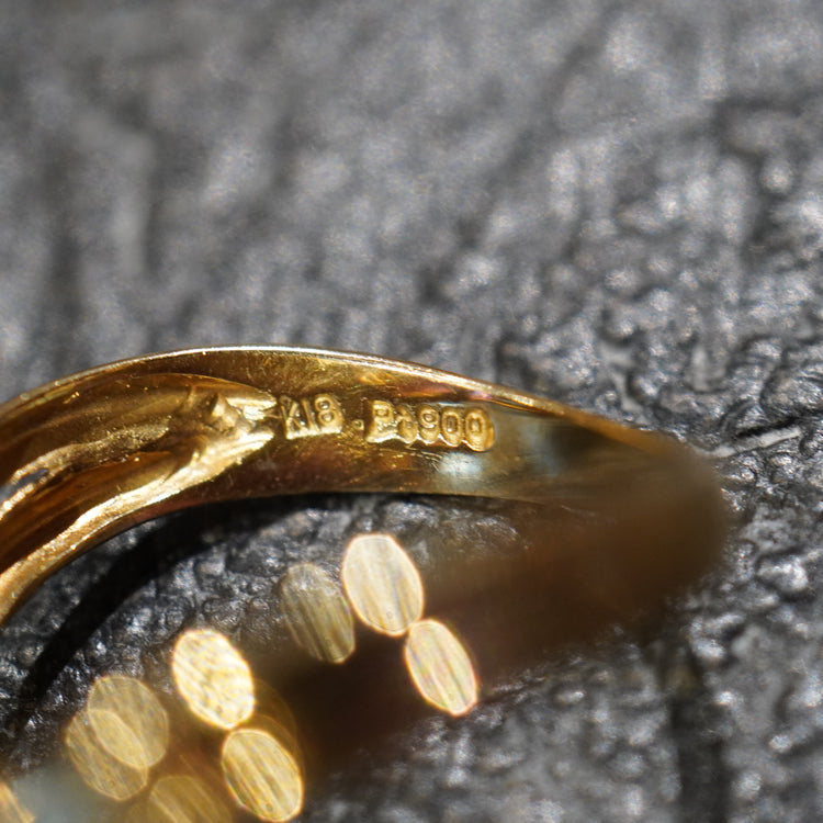 指が美しく見えるルビーデザインリング