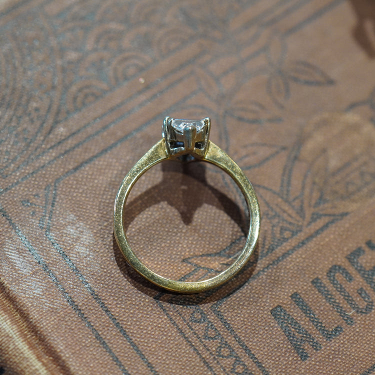 14金 サファイア ヴィンテージ リング