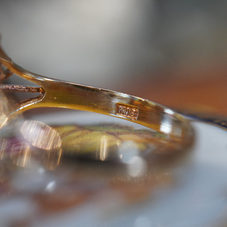 シトリン ヴィンテージ リング