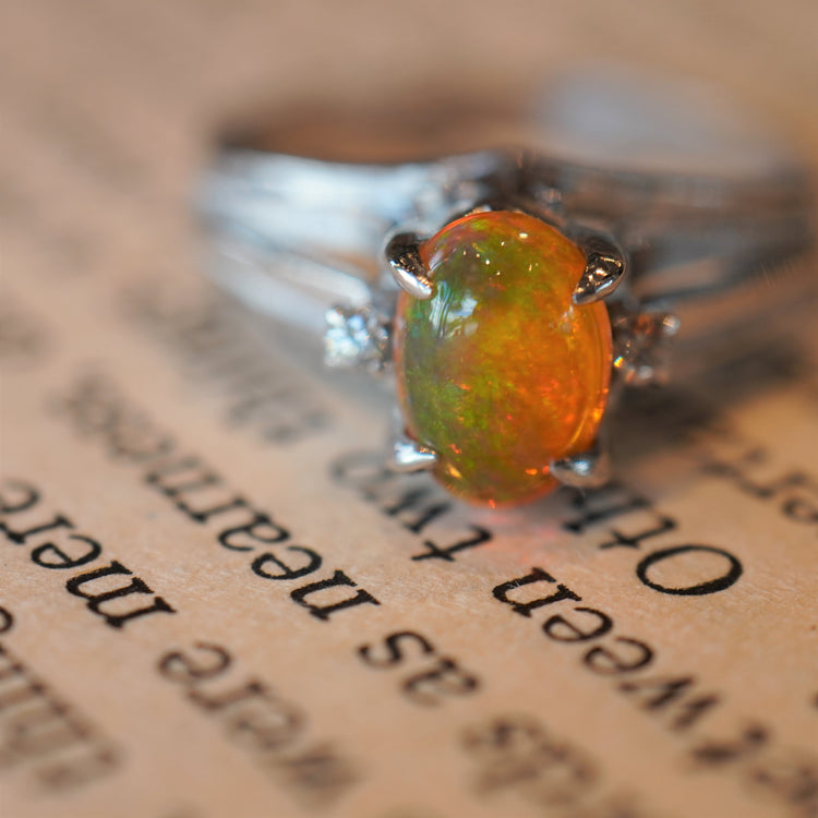 ファイヤーオパール リング