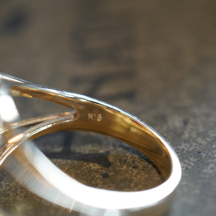 ガーネット シャムロックリング