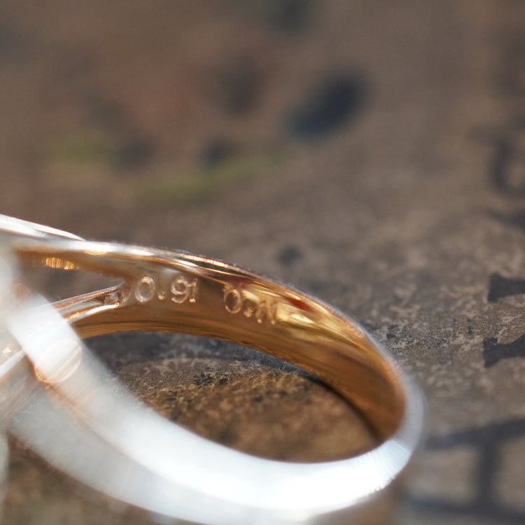 ガーネット シャムロックリング