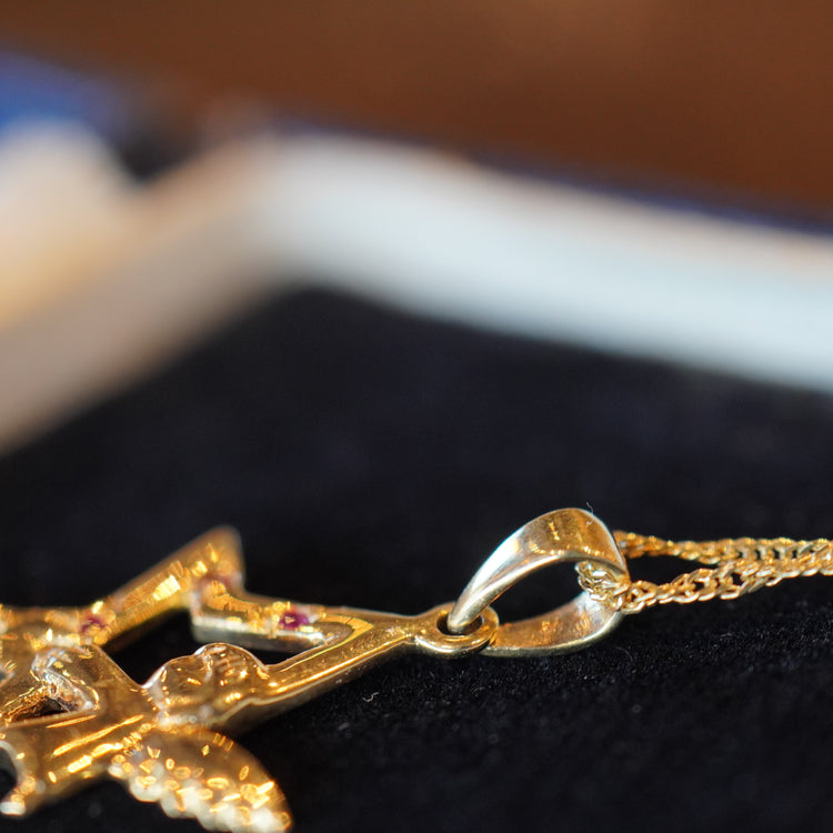 星と天使 ネックレス