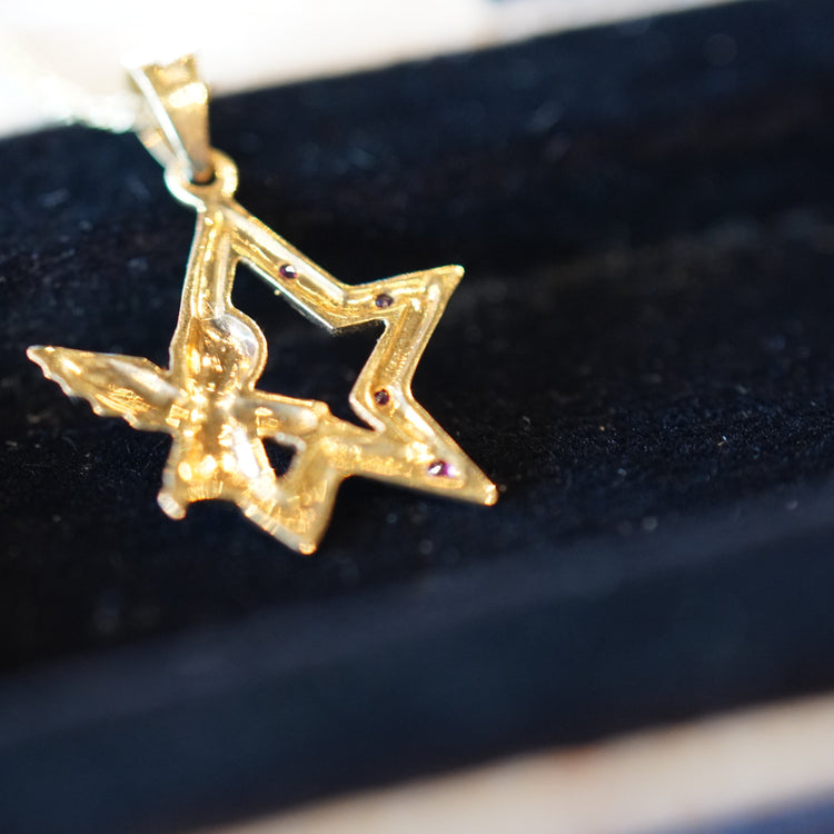 星と天使 ネックレス