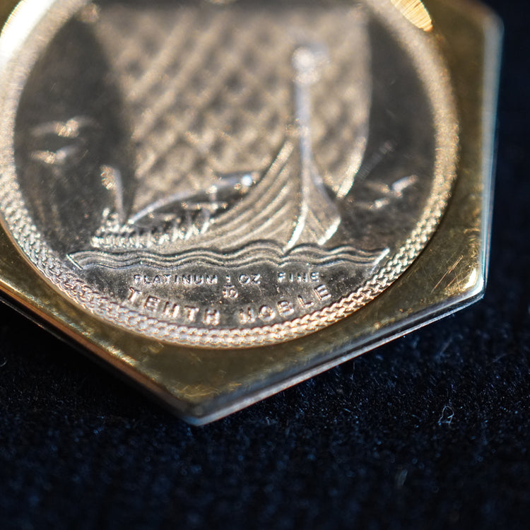 マン島 ノーブル プラチナコイン 1/10oz コンビ トップ