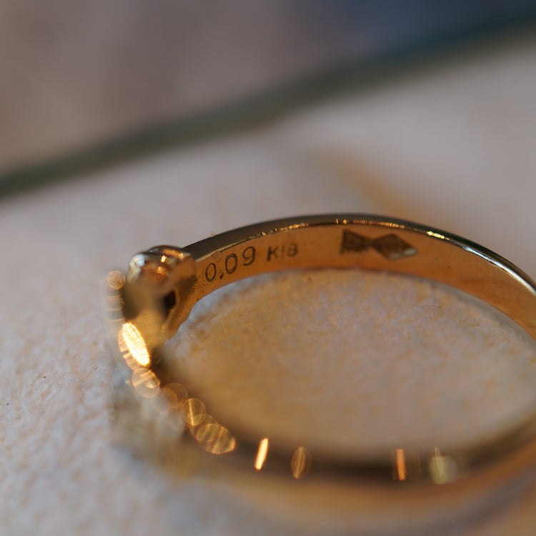 アンティーク調 ダイヤモンドリング