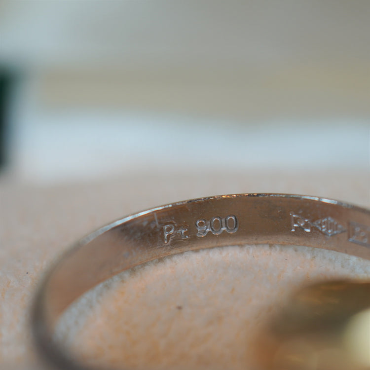 シンプルな3連リング