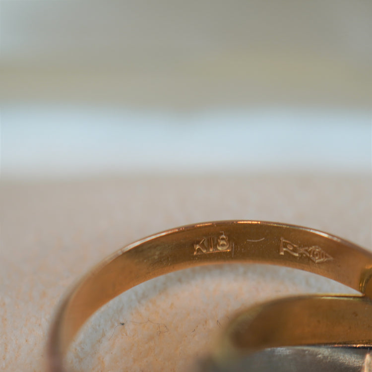 シンプルな3連リング