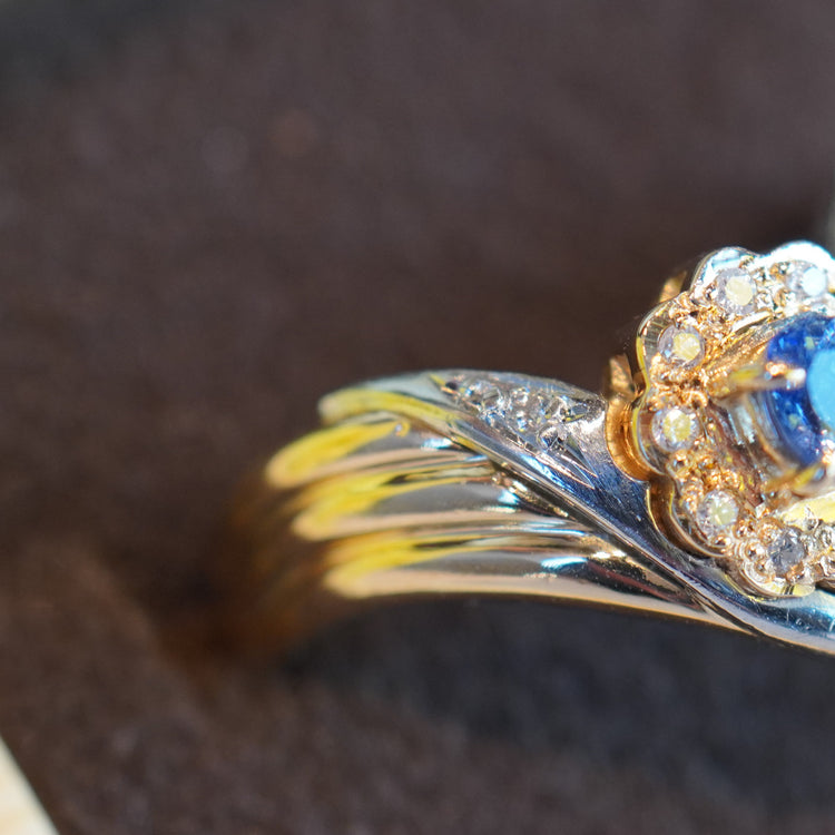 タンザナイト コンビデザインリング