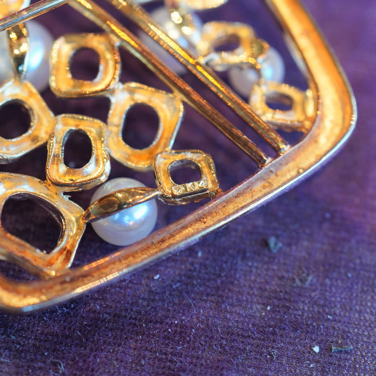 MIKIMOTO パール ブローチ