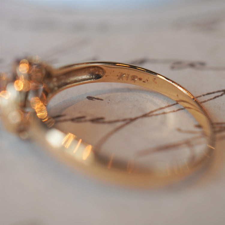 可愛らしい アメジストリング