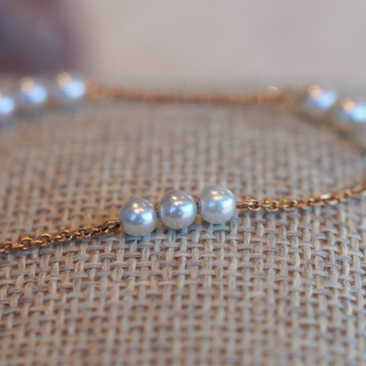 上品な パールブレスレット