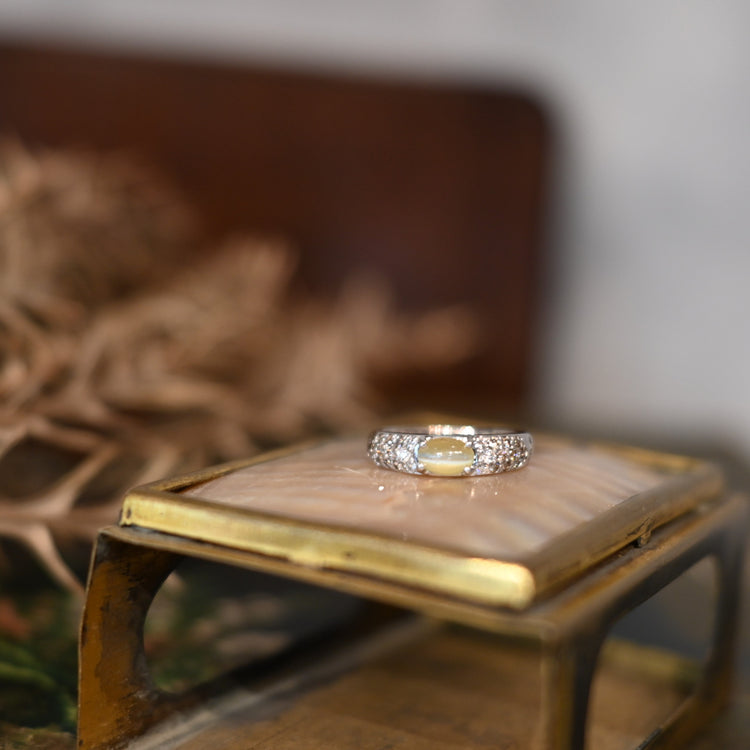 クリソベリル キャッツアイ リング(STAR JEWELRY)