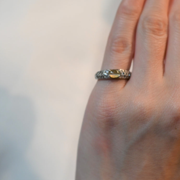 クリソベリル キャッツアイ リング(STAR JEWELRY)