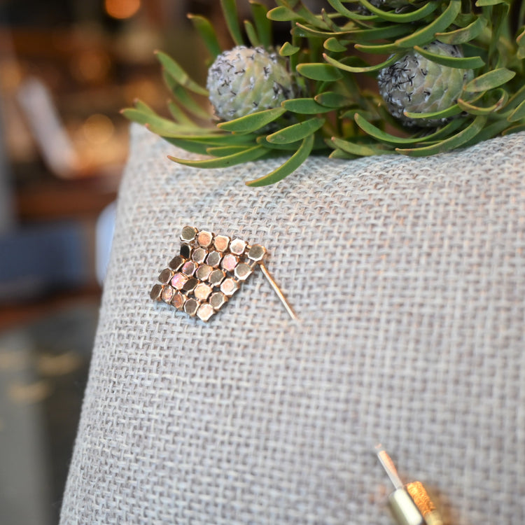 メタリックメッシュ ピン