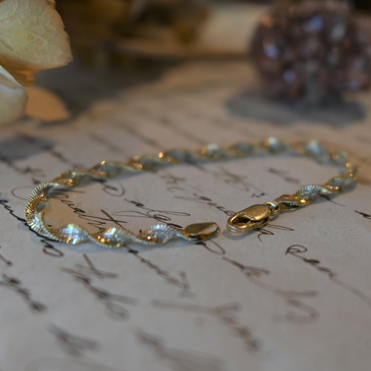 シルバー925 イタリア ヴィンテージ ブレスレット ツイスト