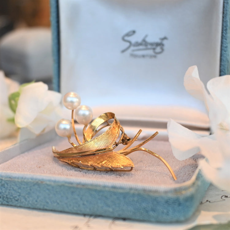 MIKIMOTO パールブローチ