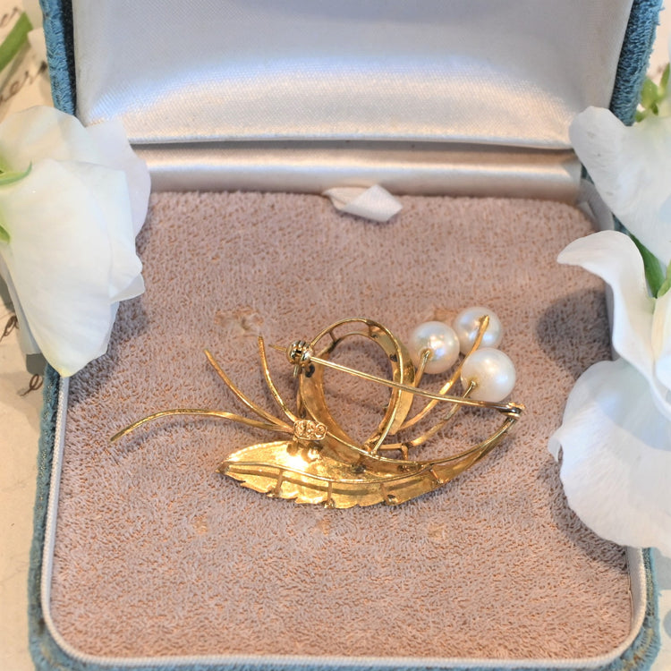 MIKIMOTO パールブローチ