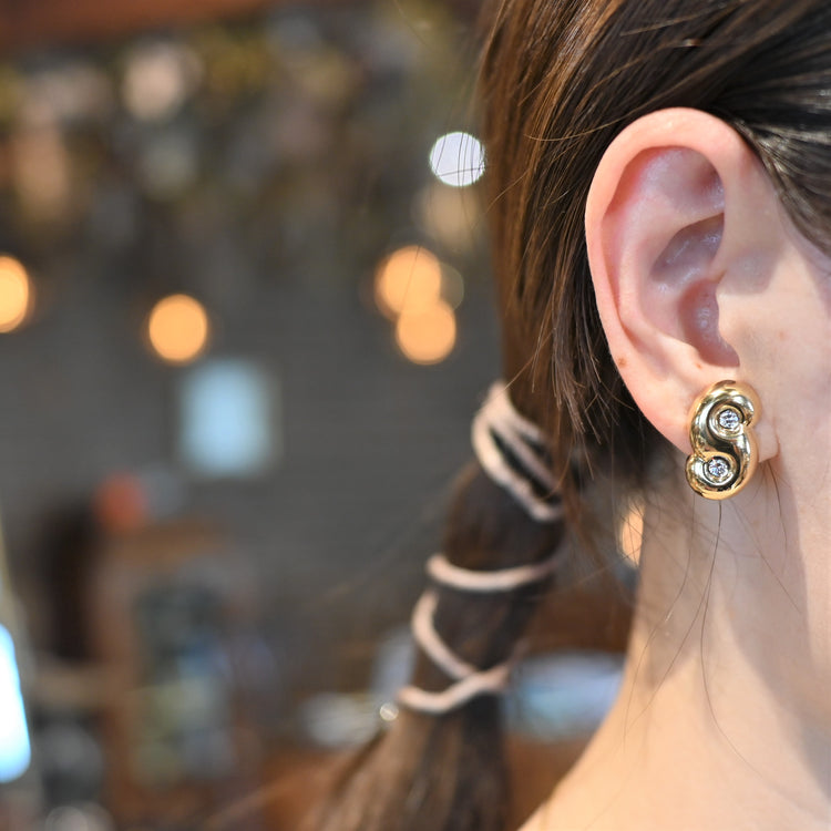 MIKIMOTO ダイヤモンド イヤリング