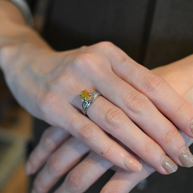 ファイヤーオパール リング