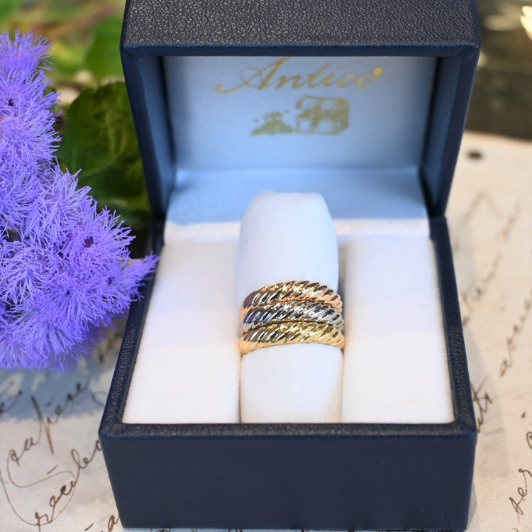 ラインのみの 3Colorsリング