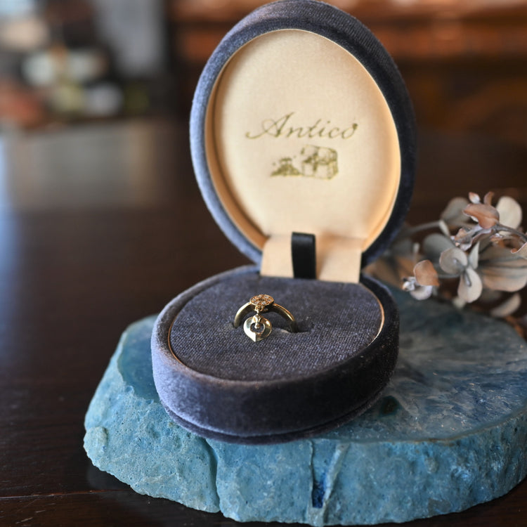 MIKIMOTO キーホールデザインリング