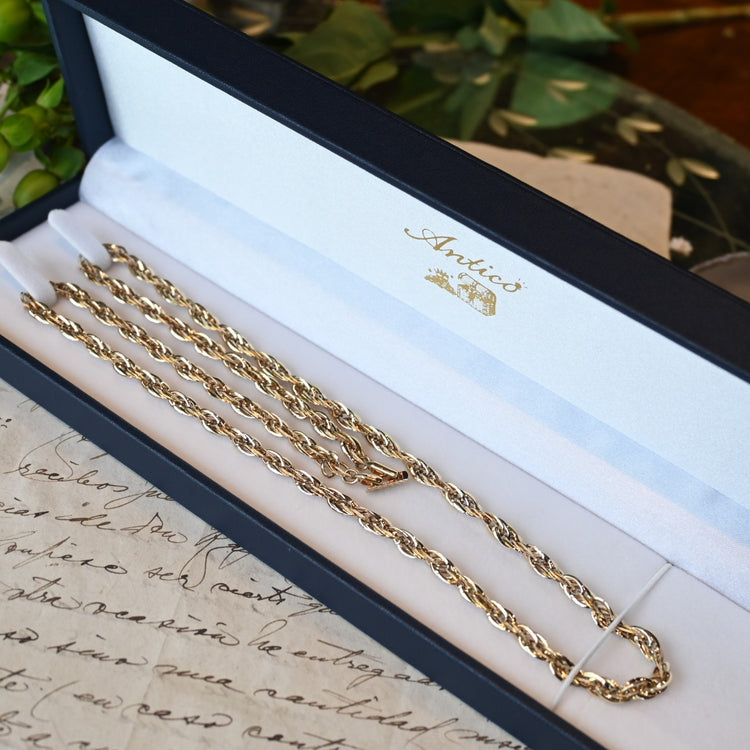 ゴージャスなフレンチロープチェーン