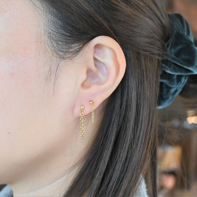 アシンメトリーデザイン ピアス