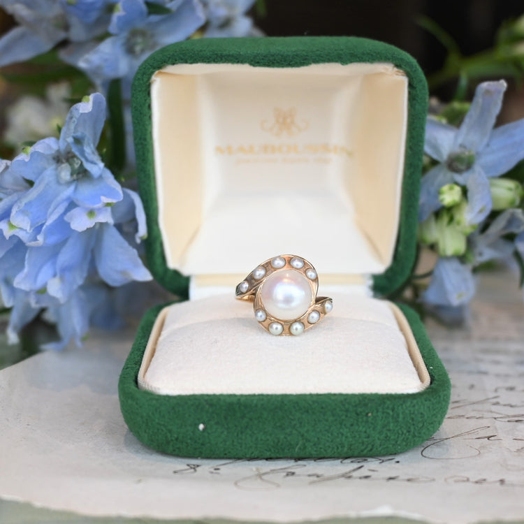 レトロなデザイン パールリング