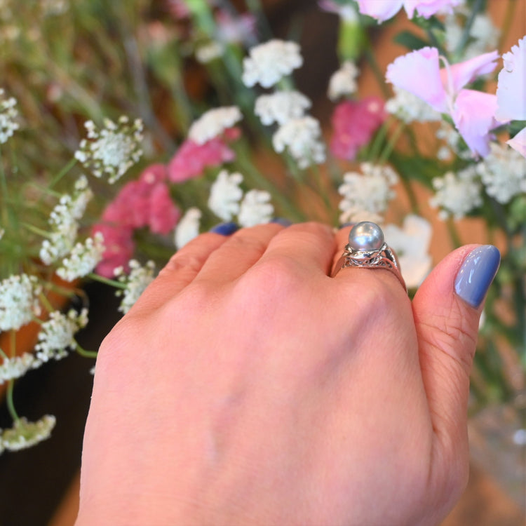 色合いの美しい パールリング