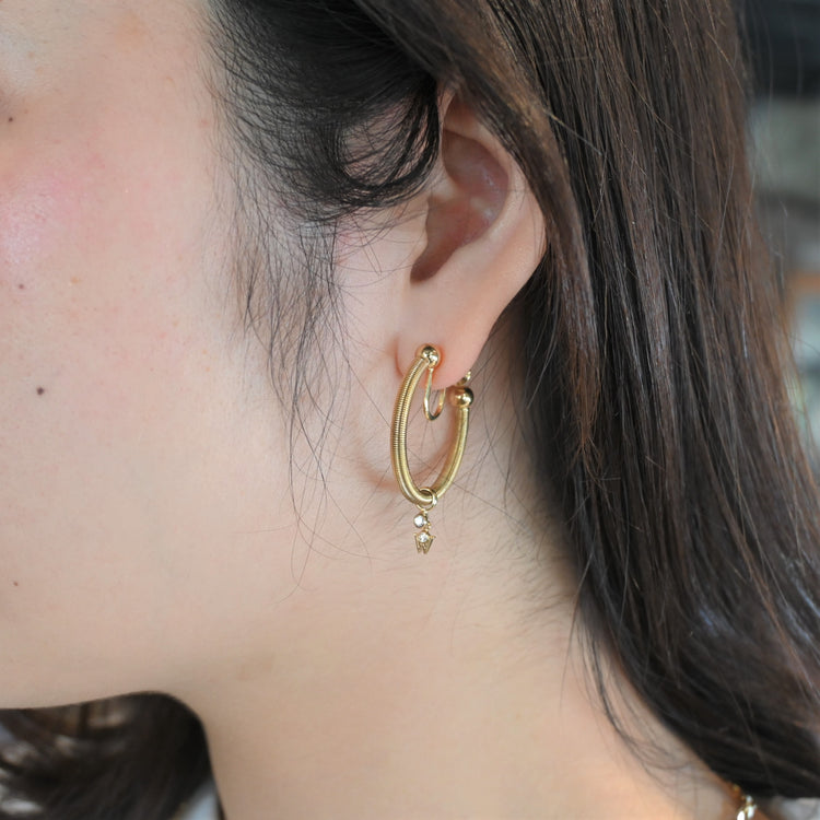 MIKIMOTO サークル イヤリング