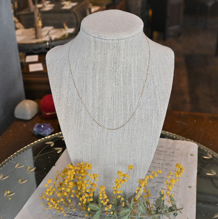 繊細な細さ 喜平ネックレス