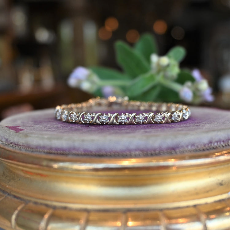 ダイヤモンド デザインブレスレット