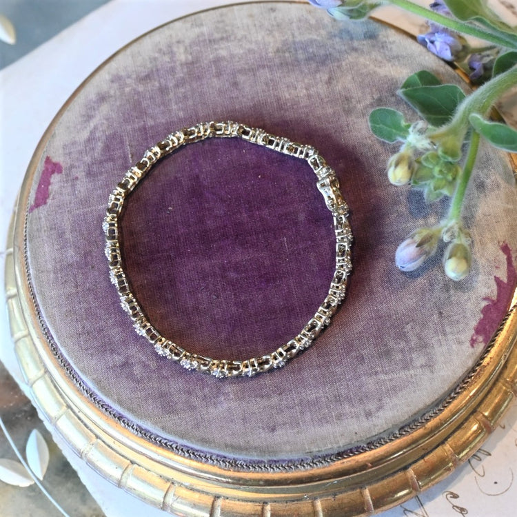 ダイヤモンド デザインブレスレット