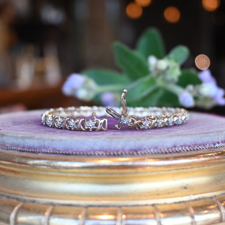 ダイヤモンド デザインブレスレット