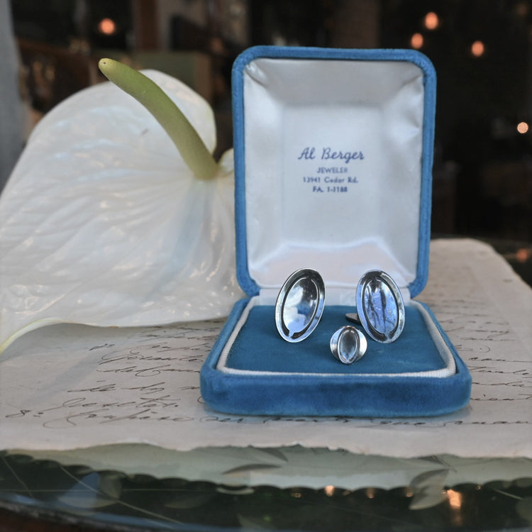 ジョージジェンセン(GEORG JENSEN)カフリンクス&ピンセット (オリジナル箱付き)