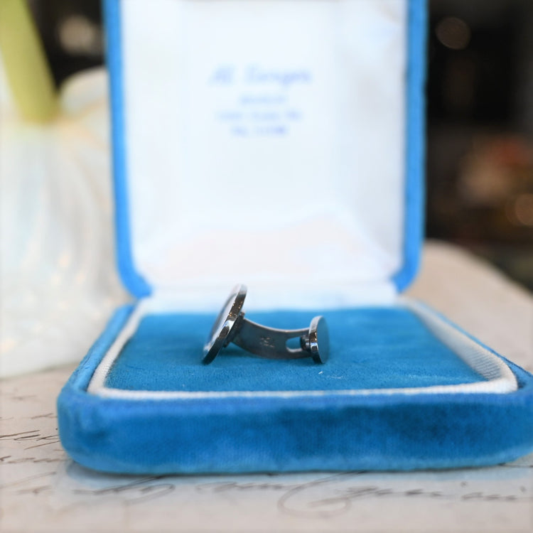 ジョージジェンセン(GEORG JENSEN)カフリンクス&ピンセット (オリジナル箱付き)