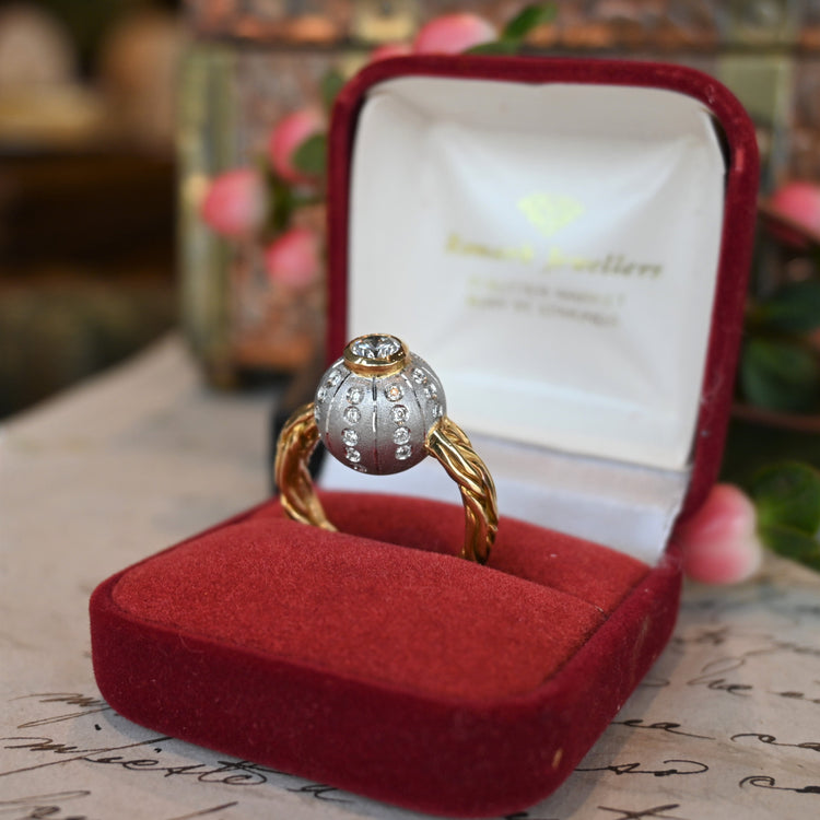 0.60ctのダイヤモンドが美しい コンビリング