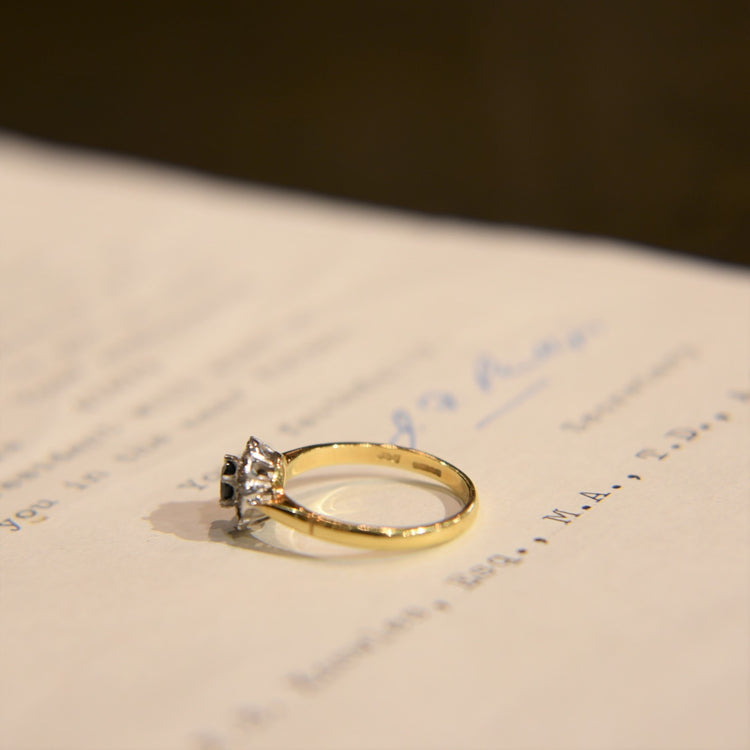 サファイア ヴィンテージリング from UK